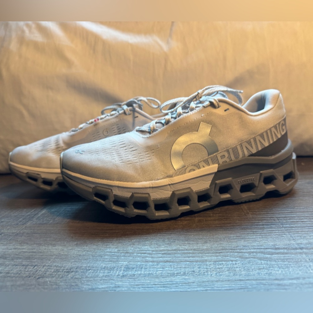 On Cloud Cloudmonster 2, On Running Gray Athletic Shoes with CloudTec Sole